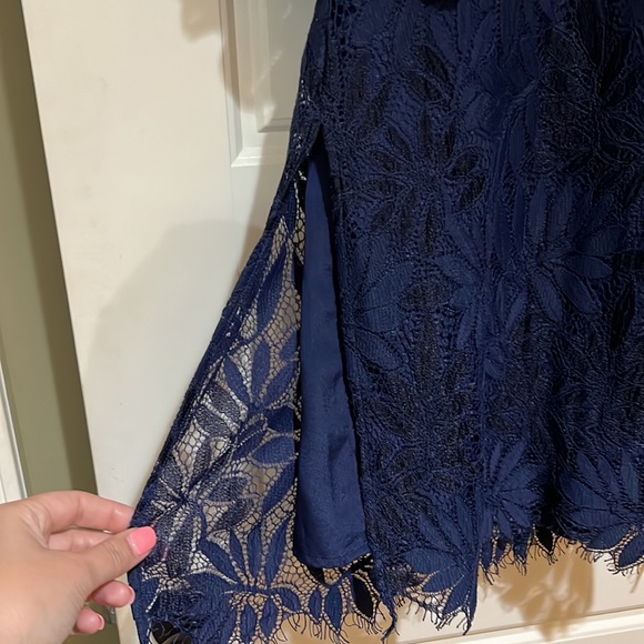 Lilly Pulitzer navy lace jumpsuit romper 16 gorgeous party formal - Picture 4 of 6